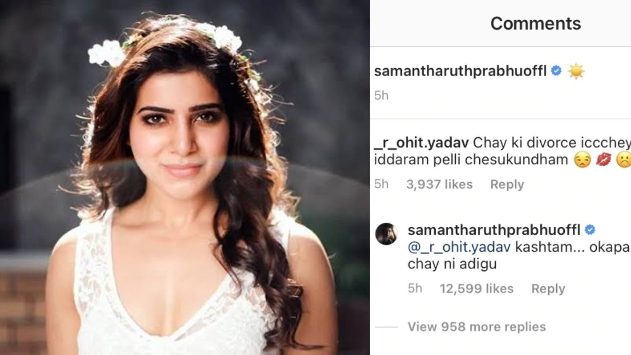 The fan asked Samantha if she would come with me instead of Kettiyon