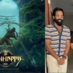 On Vishnu Manchu's birthday, the first look poster of 'Kannapa' has been released!  Vishnu Manchu with bow in hand in front of Shivalinga in mysterious forest