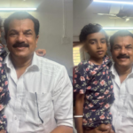 'our mole';  Mukesh holding a picture of baby Abigail