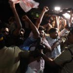 CRPF security front and rear, yet again SFI shows black flag to Governor