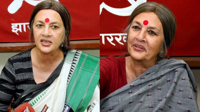 When she spoke like that, she was ignored in the party. Prakash was kept aside as Karat's wife