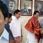 In BJP for 30 years! Former state secretary of BJP with CPM;  Accepted by MV Govindan and Riaz