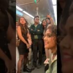 AR Rahman in Kochi metro as part of the shoot of Aadujeetvam