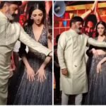 Balayya publicly pushed actress Anjali off the stage while people were watching, Anjali got angry but laughed and adjusted, video went viral