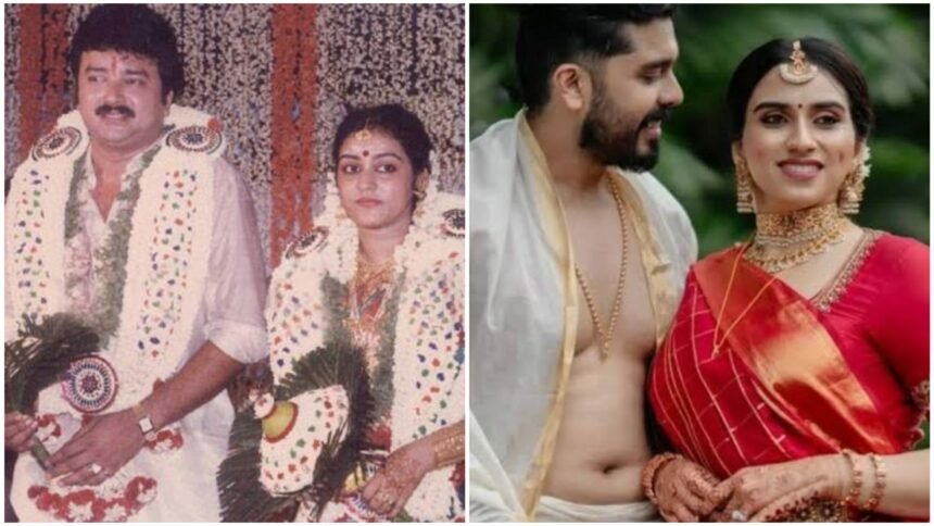 Even after 32 years those 2 things have not changed, fans have found 2 similarities between Jayaram and Parvathy's wedding and Malavika Jayaram and Navneet's wedding.
