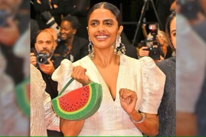 Kani Kusumi brought a watermelon-shaped handbag to the Cannes Film Festival with a pro-Palestinian stance.  Here is the interesting story behind it