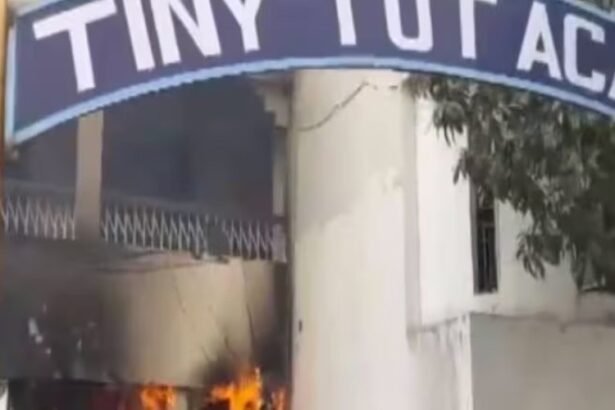 The body of a three-year-old boy was found in the school's sewer. Finally, the school was set on fire