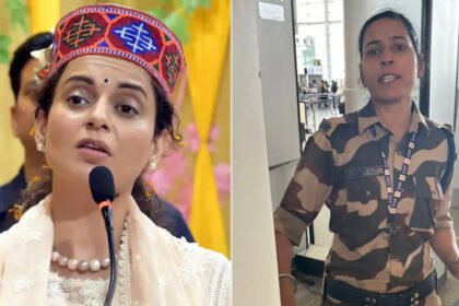 CISF officer slapped Kangana's face because of the words Kangana had uttered during the farmers' strike 2 years ago.