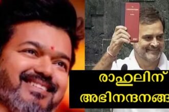 Dalapathy Vijay congratulated Rahul Gandhi for that, and the audience said that the actor's politics were clear