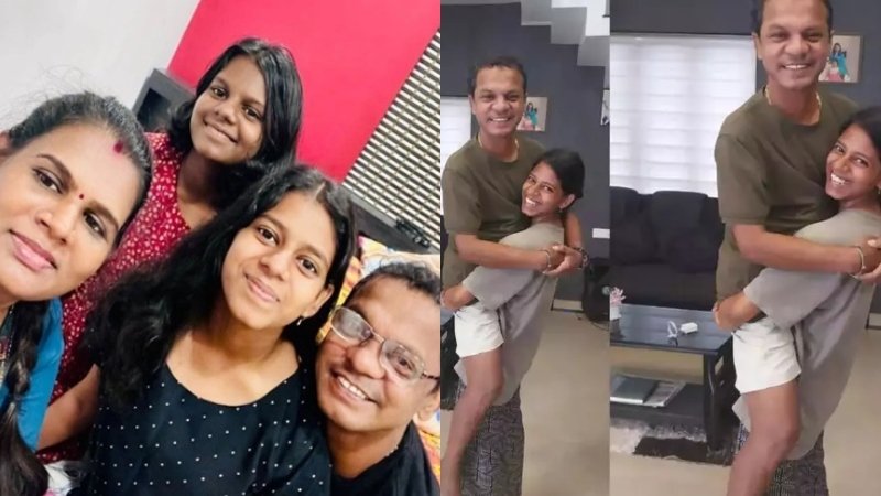 He has a daughter and a wife like me. The picture of my daughter holding me has two meanings!  This is the reply given by the bad commenter