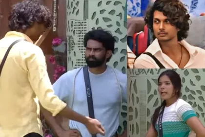 Nandana was dragged to the ground.  Arjun burst into tears and was immediately taken to the medical room by fellow contestants including Sai
