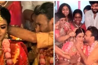 So after years of waiting the actor got the girl and in his excitement the actor bit the girl's cheek in Kathir Mandapam.