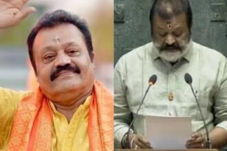 Sureshgopi started by saying Oath in Malayalam.Krishna..Guruvayurappa, Lord