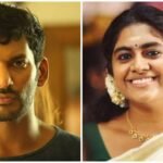 Tamil actor Vishal and actress Nimisha Sajayan together on air because of these similar reactions made by the 2