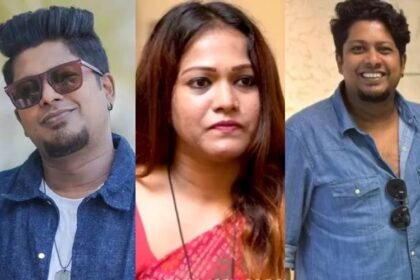 What Sibin is saying now is that I ran away with someone.  I was pregnant for the second time.  Sibin said that it is not his baby.