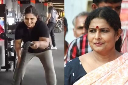 Is it like this at the age of 59?  Actress's work out video goes viral