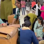 Nikhila Vimal at the collection center for Wayanad late at night. Video viral