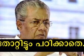 Pinarayi Vijayan reacts harshly to the organizers in a public forum.