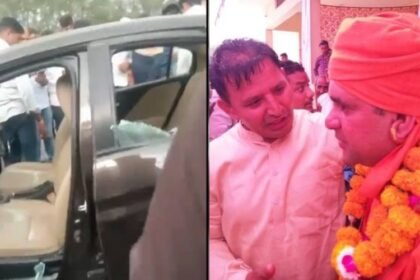 The BJP leader was beaten to death with an ax and an iron rod. His arm and leg were broken with an iron rod.