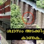 The newlyweds climbed the railway bridge for a photo shoot, suddenly the train came, the shocking scene was captured on camera by the family members.