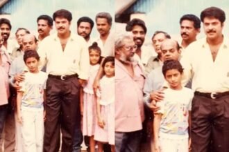 Do you understand this guy standing with Mammootty? Today he is a bigger star than Mammootty