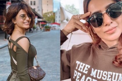 Looks like Samantha is giving someone the middle finger. The actress' finger says it all. New picture viral