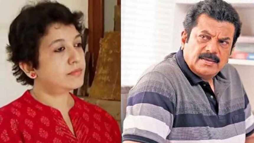 Sandhya says that Mukesh has again been accused of being rude to the actress's mother by entering her house, and Mukesh was being manipulated by her.