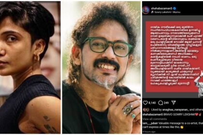 She is the one who is suffering the ridicule of ignorant fools for presenting her life experience as a political song, and that trauma should be taken into consideration – props to Gauri Lakshmi