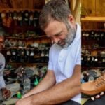 This shoe is said to be worth up to 10 lakh rupees. Rahul Gandhi stitched shoe viral