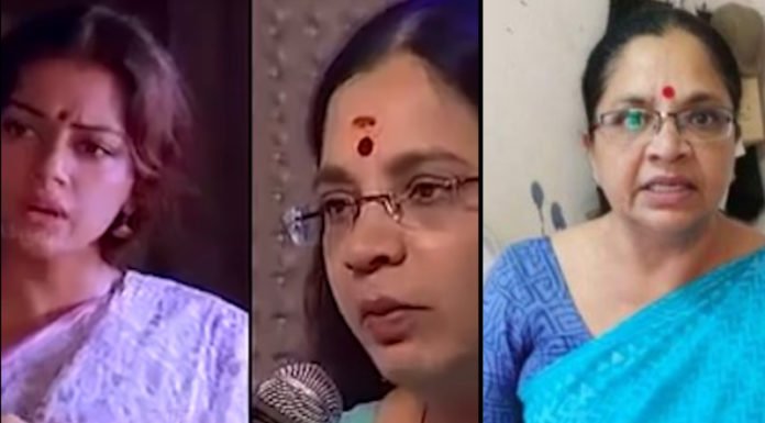 After marriage and when she was pregnant, she used to go alone for the dubbing of movies. Even her children did not ask where she was.