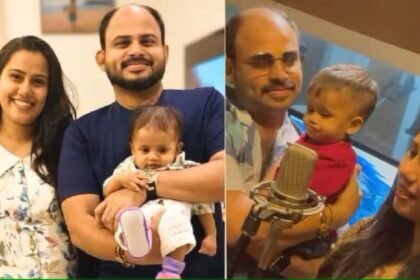 Vijay Madhav took his son on his shoulder and announced the good news. The star also said that Devika agreed after a lot of insistence