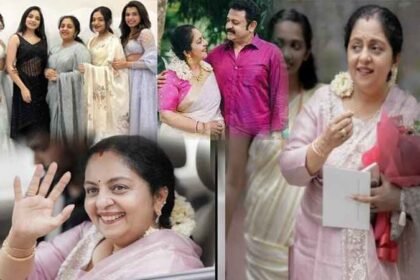 Age 53, Sindhu finally gets invited to Krishna, husband Krishnakumar and daughter Ahana have received the most invitations to those events at home so far.