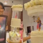 Have you ever seen a cake like this? Cake with big surprise on Navya's birthday, its features are as follows