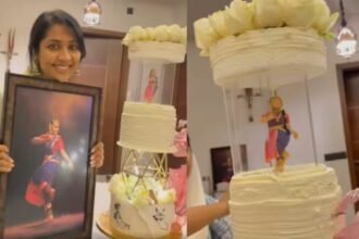 Have you ever seen a cake like this? Cake with big surprise on Navya's birthday, its features are as follows