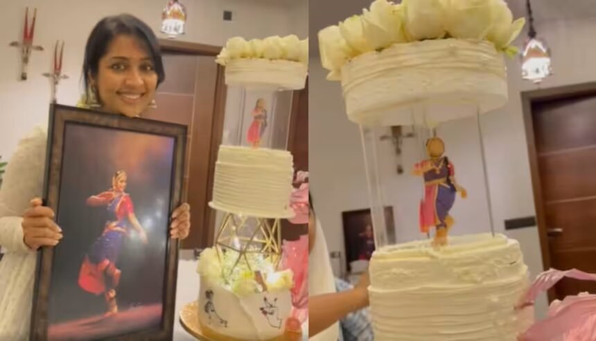 Have you ever seen a cake like this? Cake with big surprise on Navya's birthday, its features are as follows