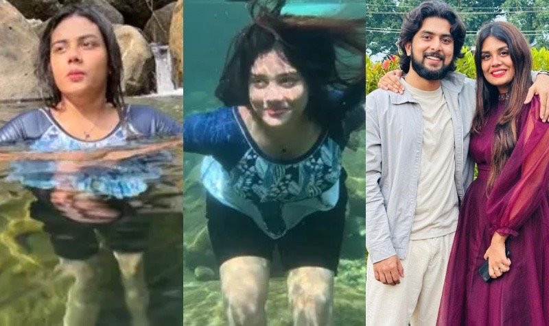 Isn't this the guy who said perfume is haram for us? Jasmine shared a reel of bathing in a river in Meghalaya.